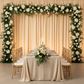 Spandex 4-way Stretch Backdrop Drape Curtain 10ft H x 60" W - Champagne.