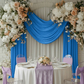 Spandex 4-way Stretch Backdrop Drape Curtain 10ft H x 60" W - Azure Blue.