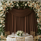Spandex 4-way Stretch Backdrop Drape Curtain 12ft H x 60" W - Chocolate.