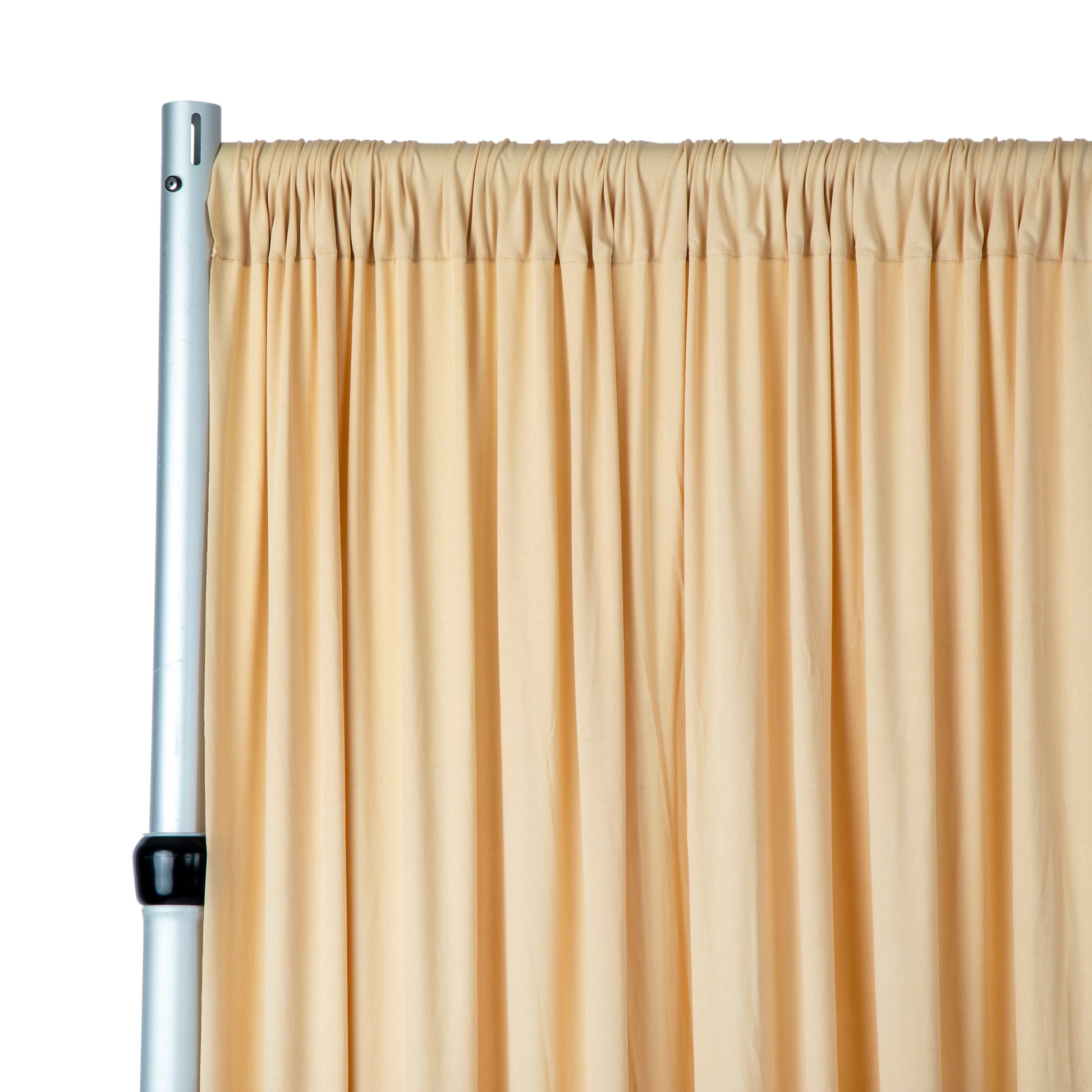 Spandex 4-way Stretch Drape Curtain 12ft H x 118" W - Champagne