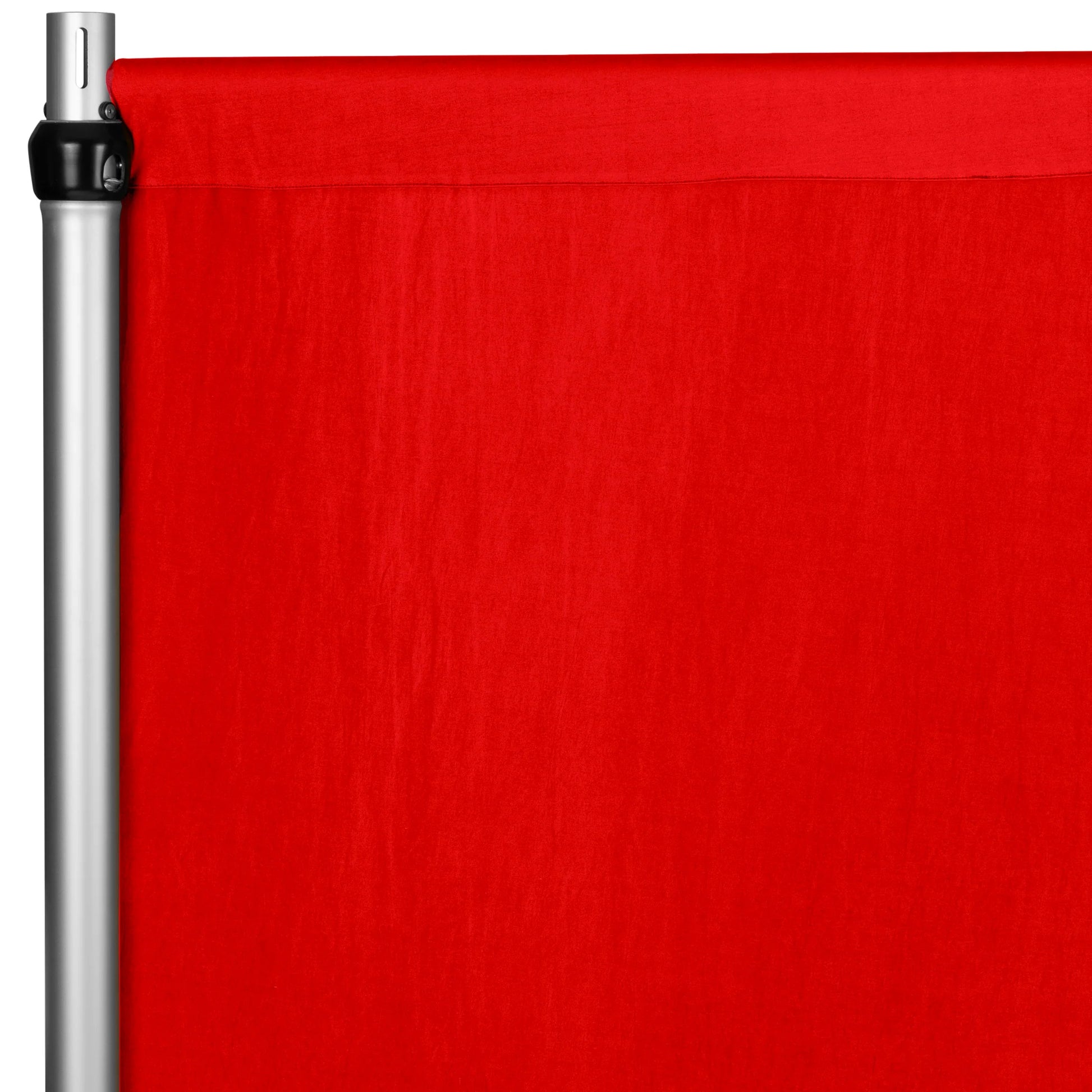 Spandex 4-way Stretch Drape Curtain 12ft H x 118" W Red flat view