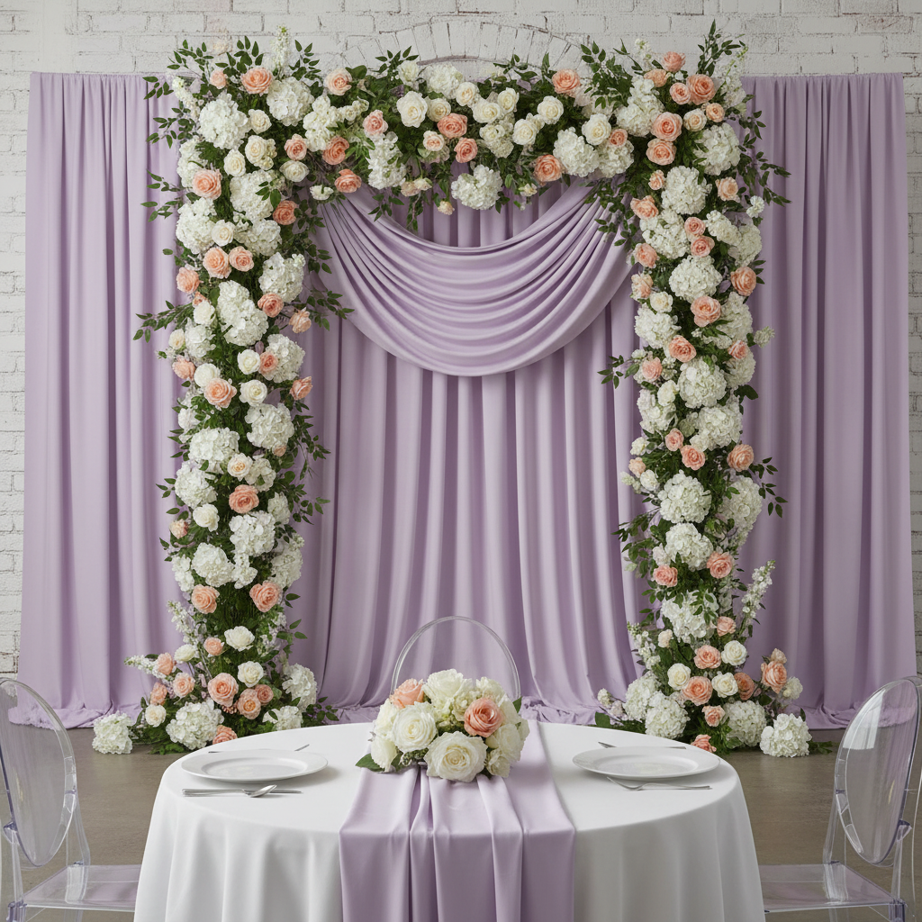 Spandex 4-way Stretch Backdrop Drape Curtain 16ft H x 60