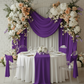 Spandex 4-way Stretch Backdrop Drape Curtain 16ft H x 60" W - Purple.