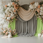 Spandex 4-way Stretch Backdrop Drape Curtain 14ft H x 60" W - Apple Green.