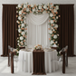 Spandex 4-way Stretch Backdrop Drape Curtain 16ft H x 60" W - Chocolate.