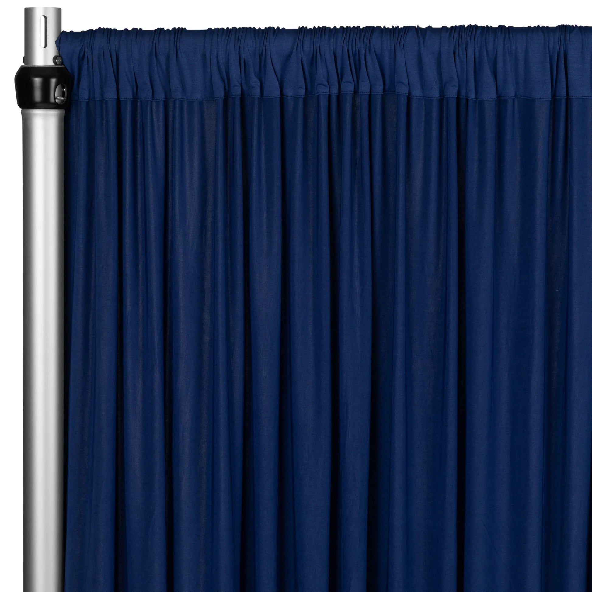 Spandex 4-way Stretch Backdrop Drape Curtain 20ft H x 60" W - Navy Blue