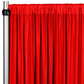 Spandex 4-way Stretch Drape Curtain 10ft H x 60" W - Red