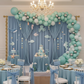 Spandex 4-way Stretch Drape Curtain 12ft H x 60" W - Dusty Blue