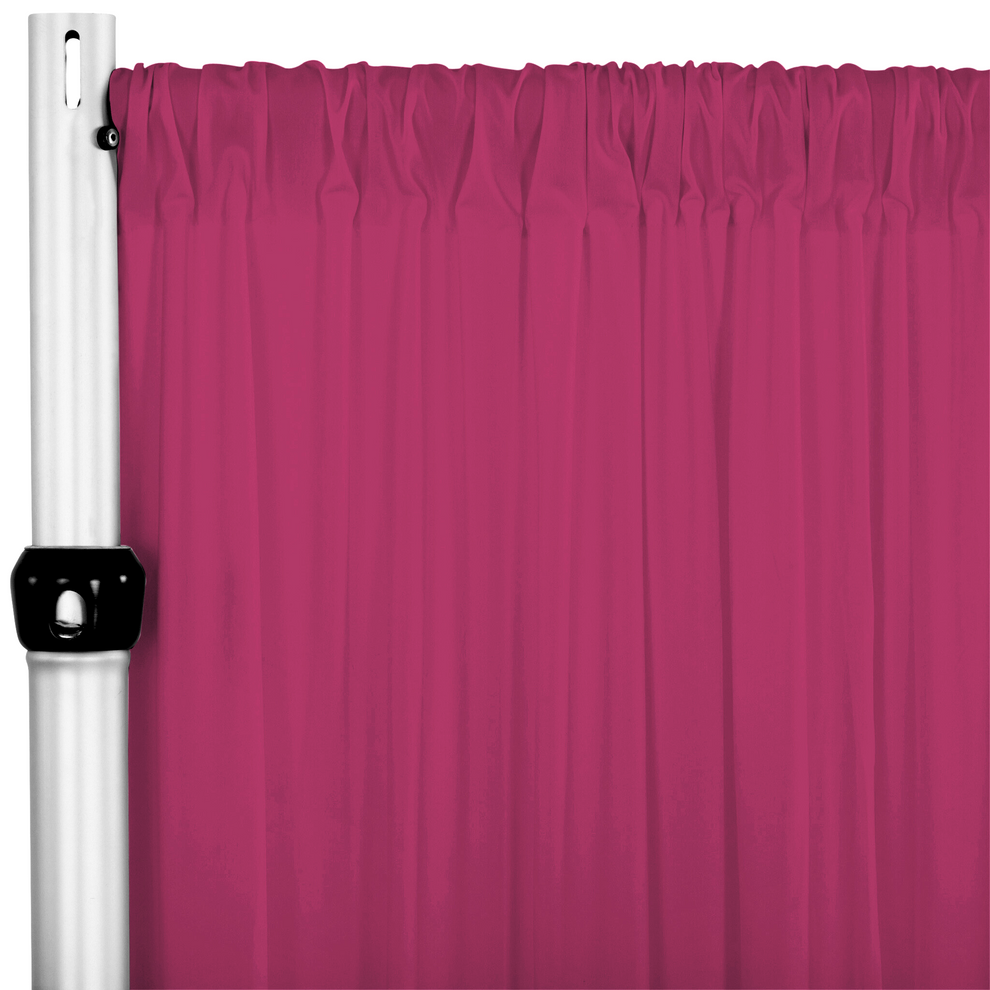 Spandex 4way Stretch Drape Curtain 10ft H x 60" W Mulberry CV Linens