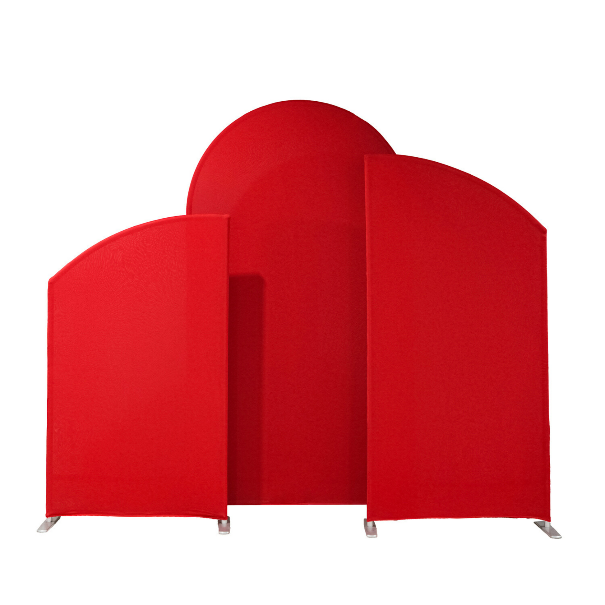 Spandex Arch Covers for Heavy Duty Chiara Frame Backdrop 3pc/set - Red