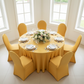 Spandex Banquet Chair Cover - Canary Yellow in Indoor Reception.