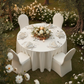 Spandex Banquet Chair Cover - Ivory Outdoor Reception.