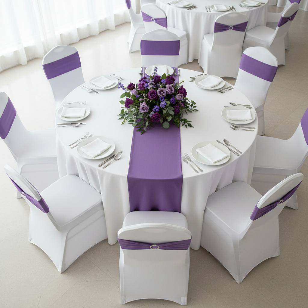 Spandex Chair Band - Purple.