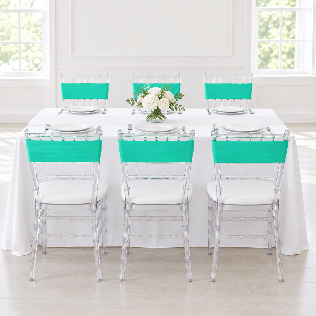 Spandex Chair Band - Turquoise.