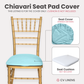5 pcs/pk Spandex Chiavari Seat Pad Cover - Baby Blue
