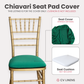 5 pcs/pk Spandex Chiavari Seat Pad Cover - Emerald Green
