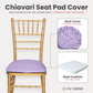 5 pcs/pk Spandex Chiavari Seat Pad Cover - Lavender
