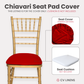 5 pcs/pk Spandex Chiavari Seat Pad Cover - Red
