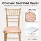 5 pcs/pk Spandex Chiavari Seat Pad Cover - Blush/Rose Gold
