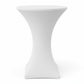 White Spandex Cocktail 30" Round Table Cover for Birthday