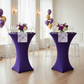 Spandex Cocktail Table Cover 30" Round - Purple.
