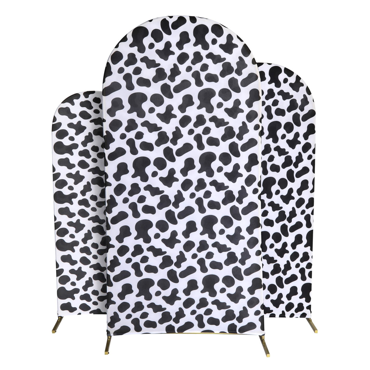 Spandex Covers for Trio Arch Frame Backdrop 3pc/set Cow Animal Print