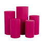 Spandex Pillar Covers for Metal Cylinder Pedestal Stands 5 pcs/set - Fuchsia