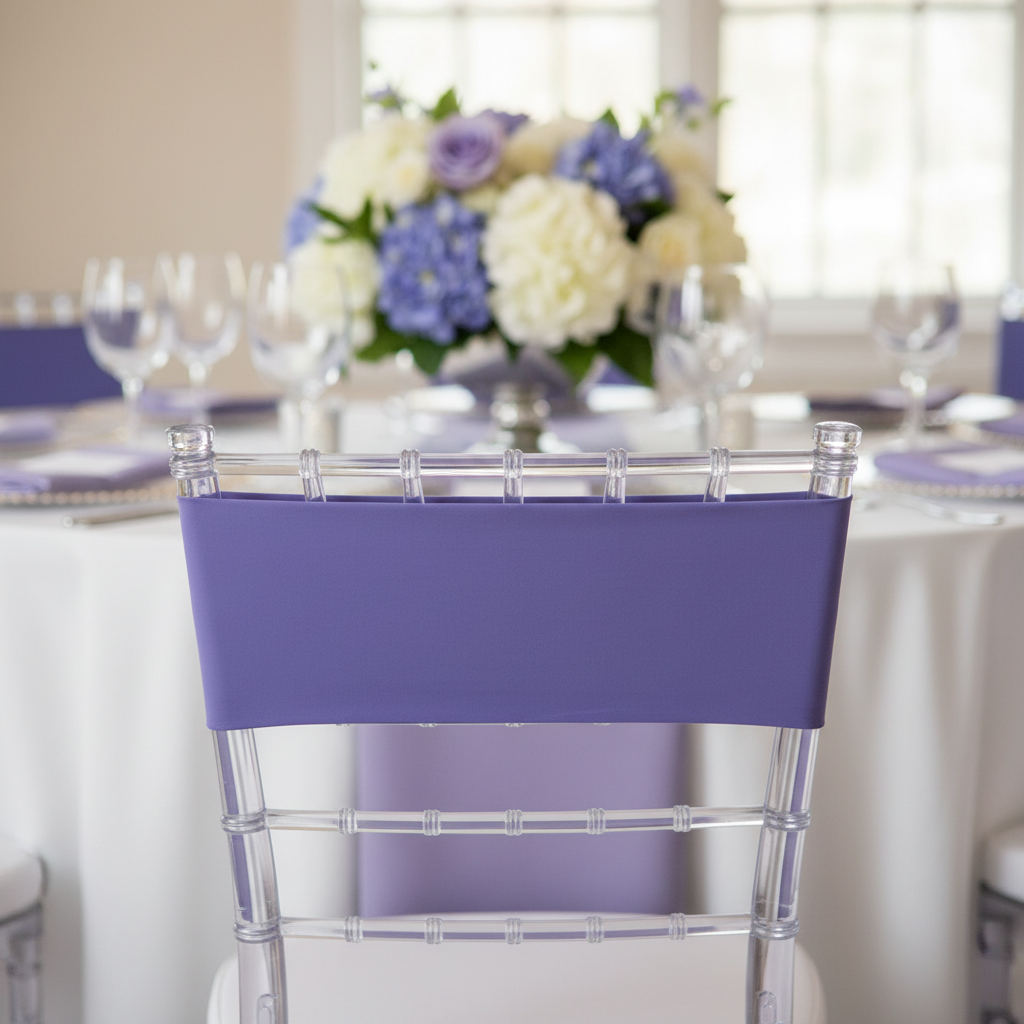 Spandex Chair Band - Lavender.