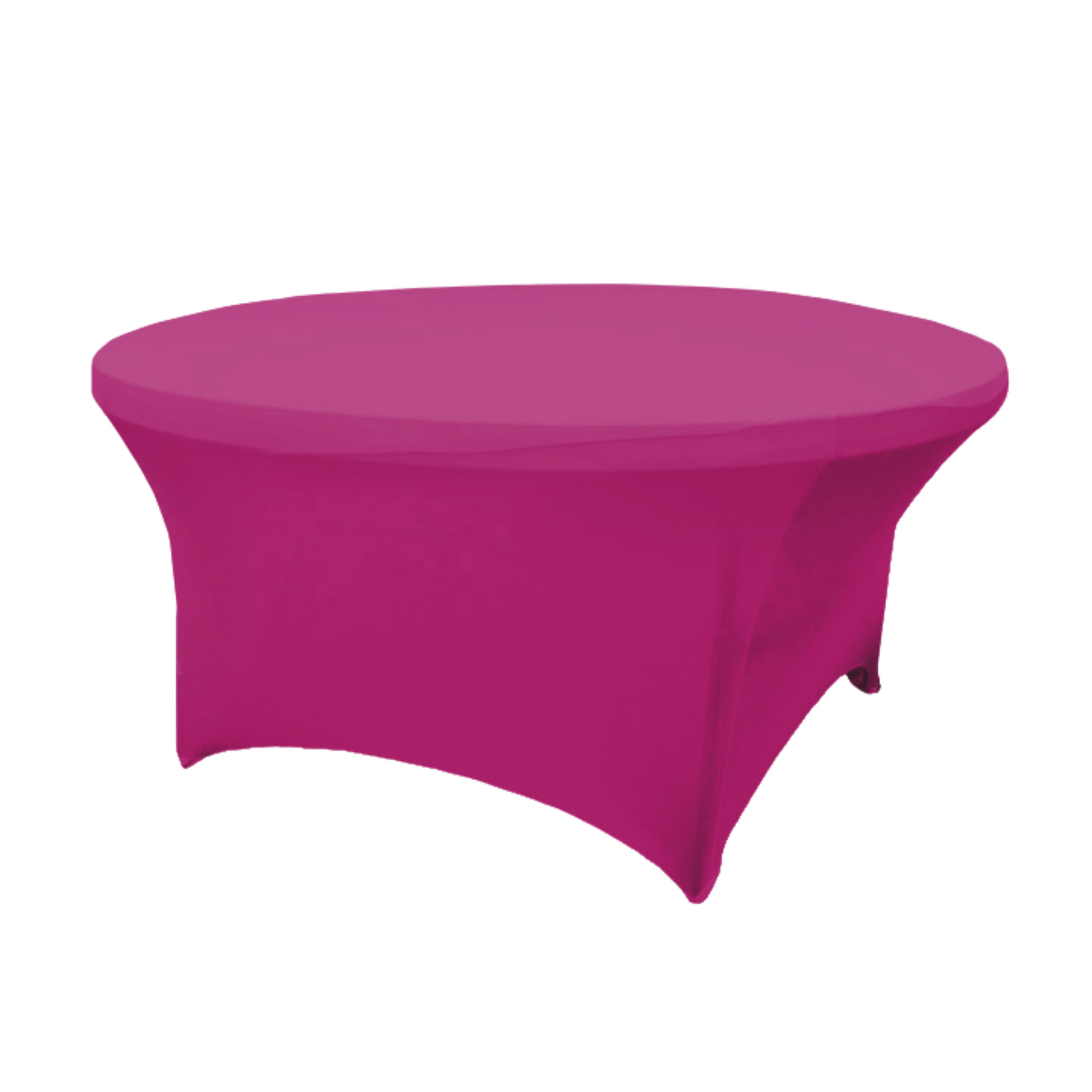 5FT Round Spandex Table Cover - Mulberry