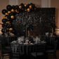 Spangle Shimmer Sequin Wall Panel Backdrops (24 panels) - Black.