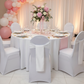 Standard Satin Chair Sash - White.