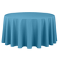 Premium Polyester 120" Round Tablecloth - Steele Blue