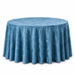 Velvet Round Tablecloth - Steele Blue
