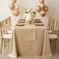 Taffeta Tablecloth 90"x156" Rectangular - Champagne.