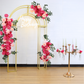 Tall Candelabra with Tube Vase Centerpiece Stand - Gold