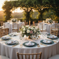 Teal Peacock Charger Plate – Outdoor Wedding