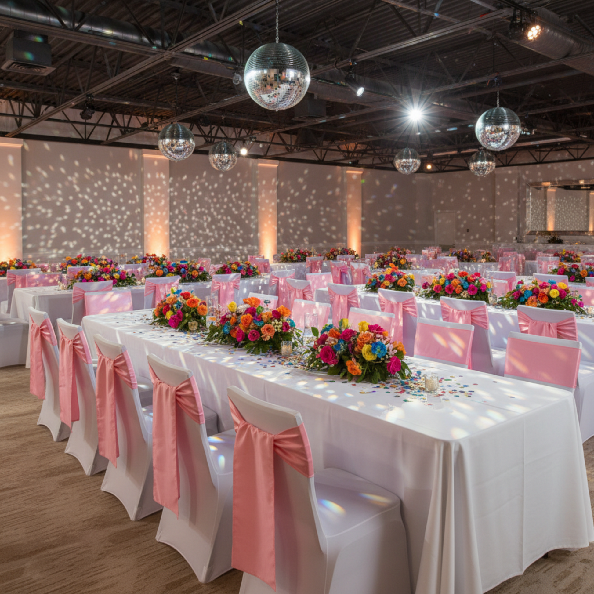 Teen Birthday Party – Pink Taffeta Chair Sash