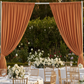 Terracotta 10FT Spandex Drape – Outdoor Wedding Reception