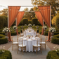 Terracotta 14FT Spandex Drape Curtain – Outdoor Wedding