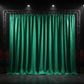 Theatrical Stage with Emerald Green Drape