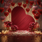 Valentine's Angled View – Tilted Heart Backdrop