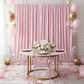 Velvet 10ft H x 52" W Drape/Backdrop Curtain Panel - Pink