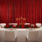 Velvet 10ft H x 52" W Drape/Backdrop Curtain Panel - Red in Christmas Reception.