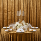 Velvet 10ft H x 52" W Drape/Backdrop Curtain Panel - Mustard Gold in Indoor Reception.