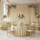 Velvet 12ft H x 52" W Drape/Backdrop Curtain Panel - Champagne.