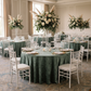 Velvet 120" Round Tablecloth - Eucalyptus 