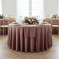 Velvet 120" Round Tablecloth - Dark Dusty Rose/Mauve.