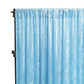 Velvet 12ft H x 118" W Drape/Backdrop Curtain Panel - Baby Blue