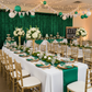 Velvet 14ft H x 52" W Drape/Backdrop Curtain Panel - Emerald Green.