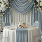 Velvet 16ft H x 52" W Drape/Backdrop Curtain Panel - Dusty Blue.